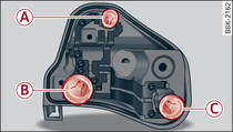 Bulb carrier: Position of the bulbs